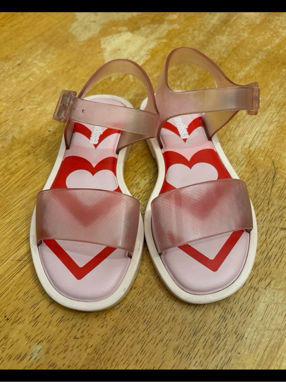 Mini Melissa Mar Sandal Jelly Pop Kids Pink Girls Size 11